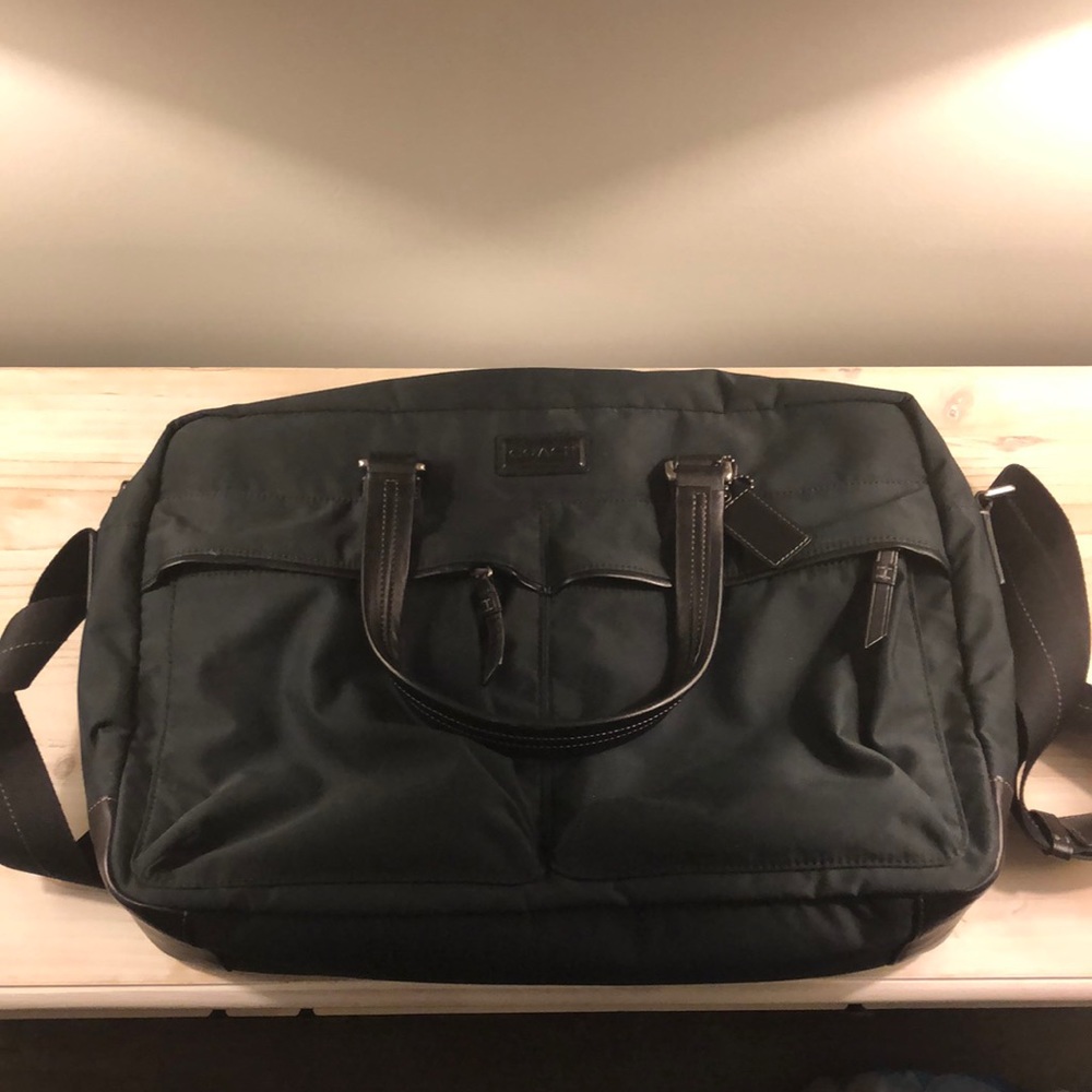 Coach Nylon and Leather Briefcase